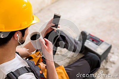 Had enough work for today Stock Photo